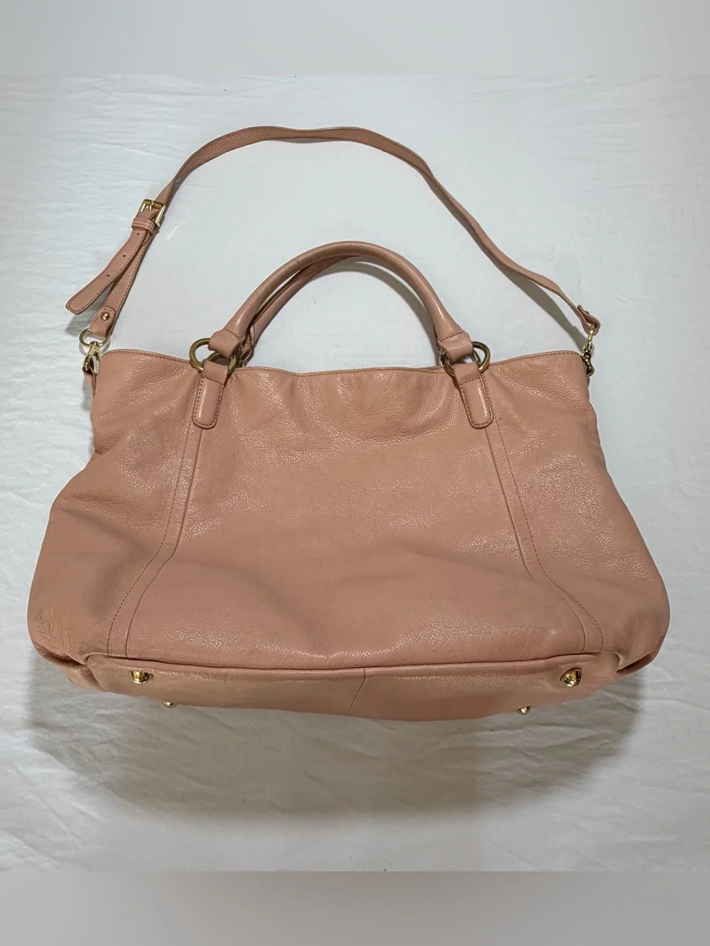 GILI (Got It, Live It) Roma Leather Tote/Shoulder Bag in a soft pink/blush shade